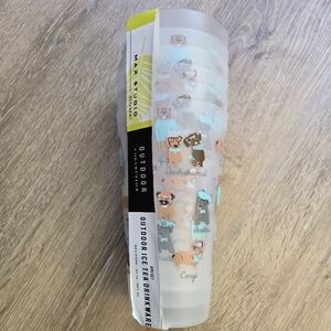 6 Max Studio Outdoor Iced Tea Tumblers (Lab, Pug, Corgi, Scottie,Dachshund)